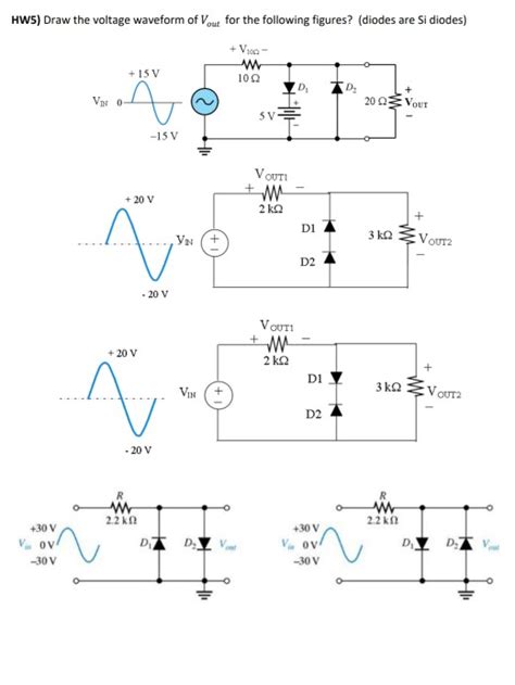 Solved Hw Draw The Voltage Waveform Of Vout For The Chegg