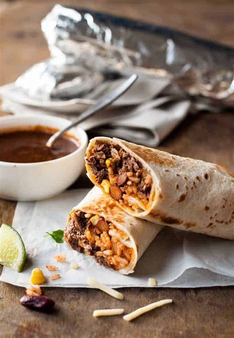 Shredded Mexican Beef Burritos Freezer Friendly Recipetin Eats