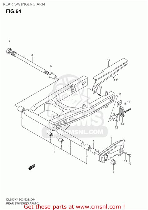 Suzuki Dl Vstrom K Usa E Rear Swinging Arm Buy