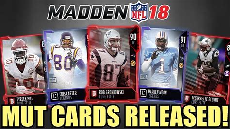 Madden 18 Ultimate Team Cards Released Mut 18 First Elites Mut 18