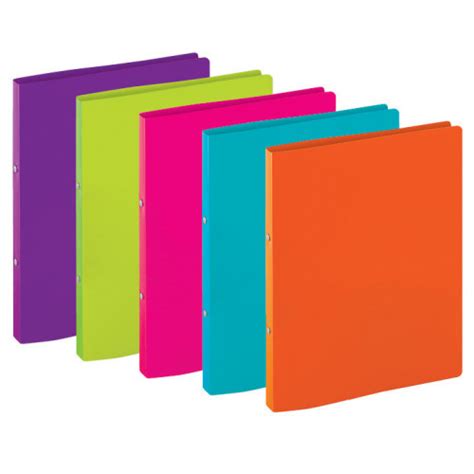 Tiger Stationery A4 Slim Ring Binder Vivid Assorted