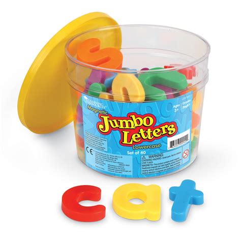 Jumbo Magnetic Letters and Numbers, Lowercase Letters - LER0451 ...