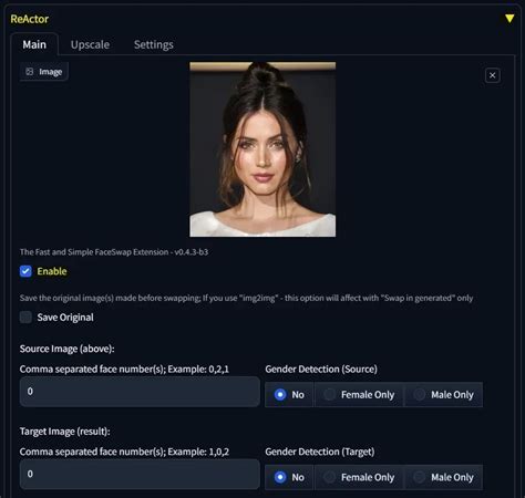 How to Face Swap in Stable Diffusion with ReActor Extension - Next ...