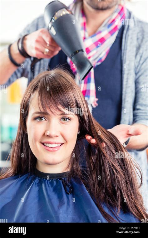 Hairdresser Blow Dry Woman Hair Hi Res Stock Photography And Images Alamy