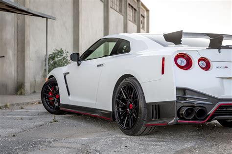 Eye-Catching Red Accents on Custom White Nissan GT-R — CARiD.com Gallery