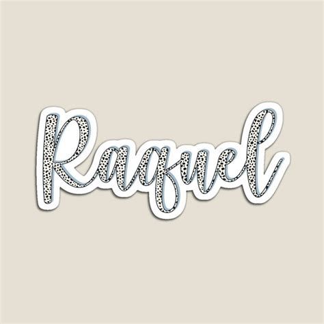 Personalized Raquel Name Dalmatian Sticker