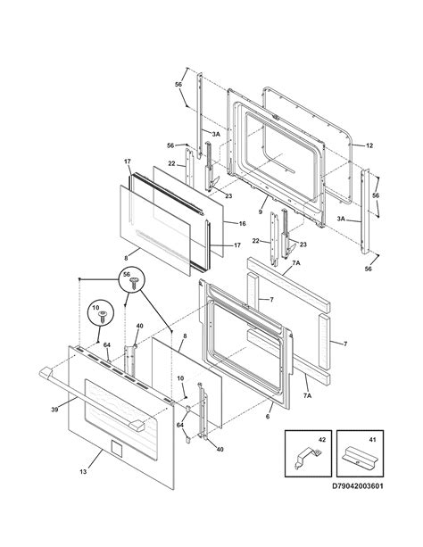 Kenmore Pro Wall Oven Doors Parts Model 79042003604 Searspartsdirect