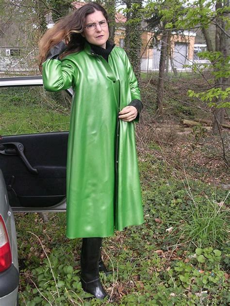 Green Pvc Raincoat Rainwear Fashion Raincoat Raincoats For Women