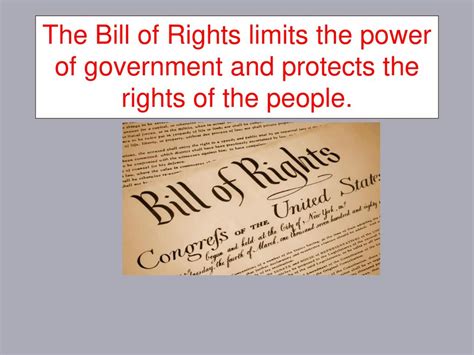 Essential Question Why Is The Bill Of Rights Important To You As An