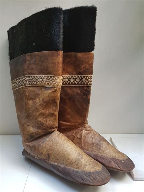 Bottes Cuir Fourrure Inuit Groenland Catawiki