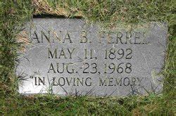 Anna Laura Barnes Ferrel M Morial Find A Grave