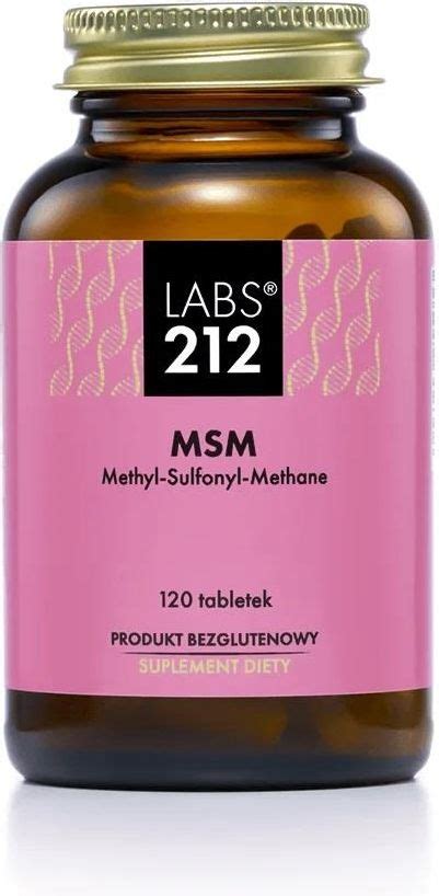 Labs212 Msm Methyl Sulfonyl Methane 1000mg Metylosulfonylometan 120 Tab Wegańskich Opinie I