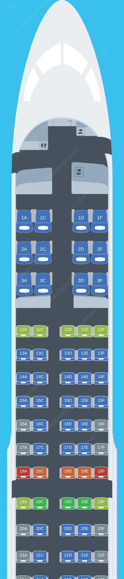 Air Canada Airbus A220 Seat Map(s) - Updated 2024