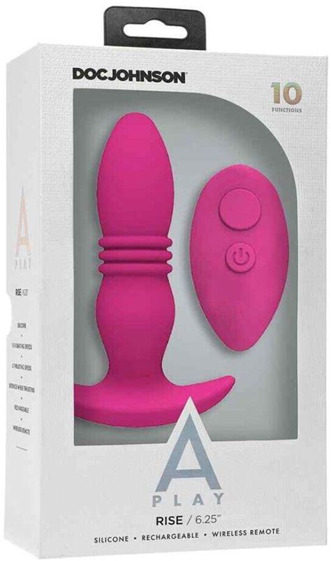 Doc Johnson A Play RISE Silicone Anal Plug With Remote Pink Ab Preisvergleich
