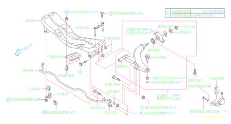 2010 Subaru Legacy Suspension Subframe Crossmember Front 20101FE521