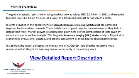 PPT Magnetic Resonance Imaging MRI Market Opportunities Business