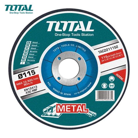 Disco De Corte Metal X X Mm Total Tools Tac