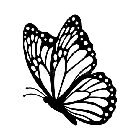 Butterfly Drawing Side View Stock Illustrations – 232 Butterfly Drawing ...