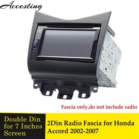 Double Din Fascia For Honda Accord 2002 2007 Radio DVD Stereo CD Panel