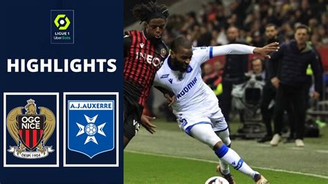 OGC Nice AJ Auxerre 1 1 Highlights 2022 2023 Ligue 1 Uber Eats