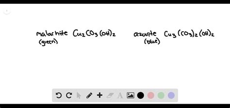 Solved The Colors In The Copper Containing Minerals Malachite Which