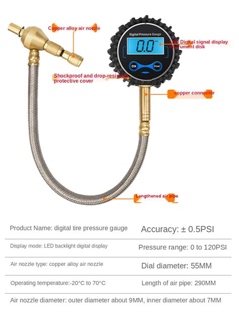 Hoge Precisie Auto Bandenspanningsmeter Arb Hetzel Grandado