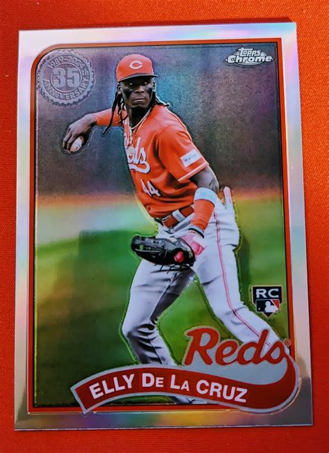 2024 Topps Chrome Elly De La Cruz 89CB 11 35th Anniversary RC Reds EBay