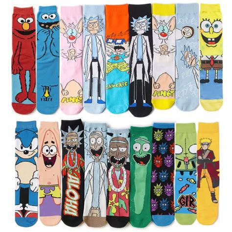 Silly Socks Korean Men Alibaba Designer Crazy Cartoon App Comics