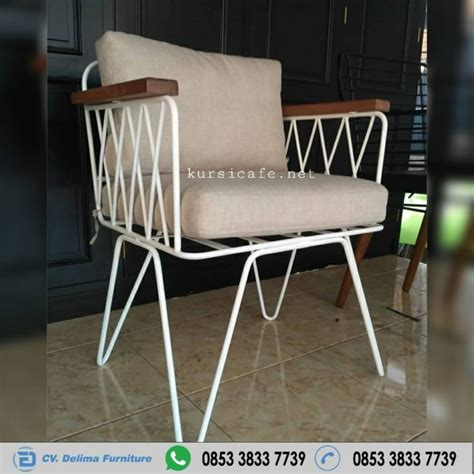 Jual Kursi Cafe Besi Kaki Kayu Metal Industrial Harga Murah