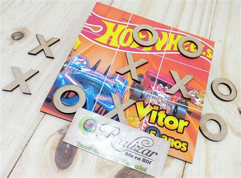 Jogo Da Velha Hot Wheels Em Mdf Elo Produtos Especiais