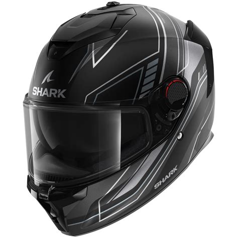 Spartan Gt Pro Casco De Moto Integral Negro Mate Gris Shark Helmets