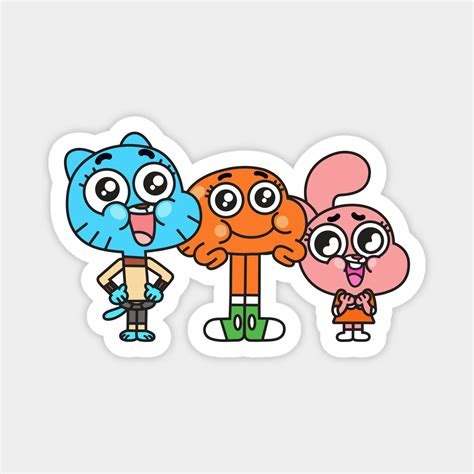 Gumball, Darwin and Anais. -- Choose from our vast selection of magnets to match with your ...