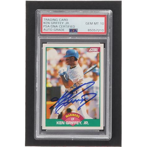 Ken Griffey Jr Signed Score Rookie Traded T Rc Psa