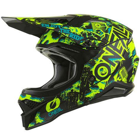 O Neal Series Assault Motocross Enduro Mtb Helm Matt Schwarz Gelb