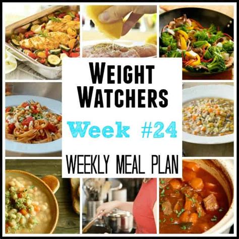 Weight Watchers Weekly Meal Plan With Points