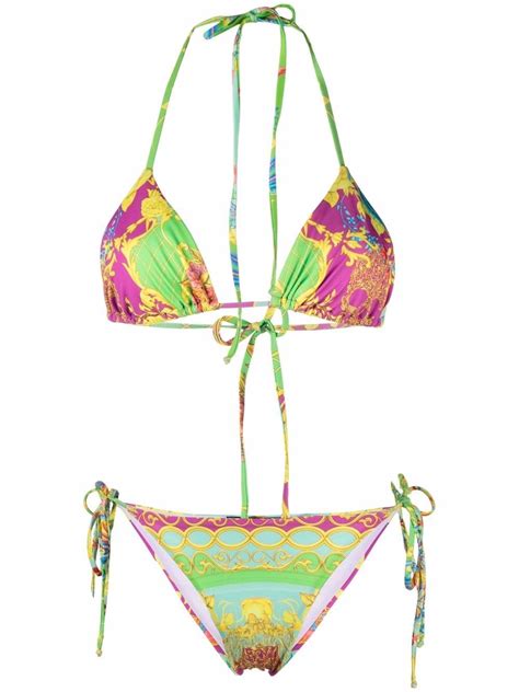 Philipp Plein New Baroque Triangle Bikini Farfetch