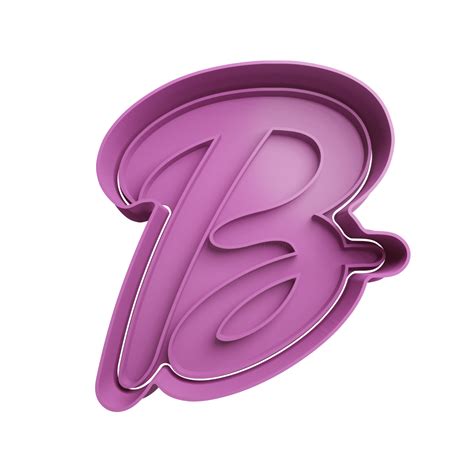 B Barbie Cookie Cutter Stl Cookie Cutter Stl Store Design Optimized