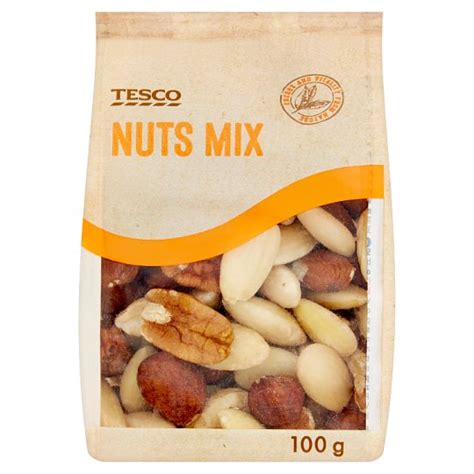 Tesco Nuts Mix 100g Tesco Groceries