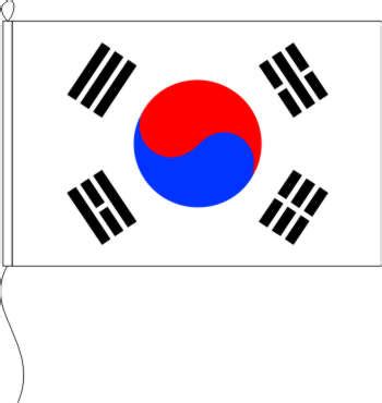 Flagge Korea Süd 20 x 30 cm Marinflag Maris Flaggen GmbH