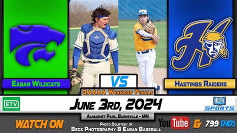 Hctv Sports Hastings Baseball Vs Eagan Wildcats Aaaa Winner S