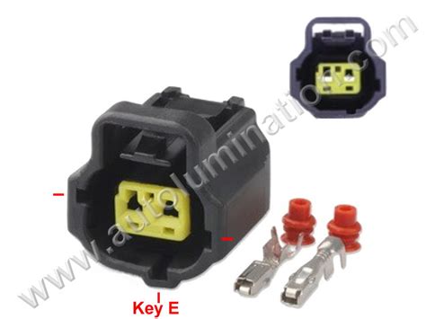 Female Connector Kit Plug Socket 2Pin 6U2Z 14S411 GA Yazaki CKK7023B 2