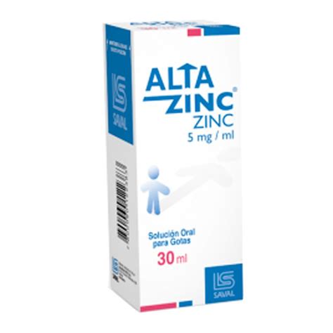 Altazinc Mg Ml Soluci N Oral Para Gotas Ml Punto Farma