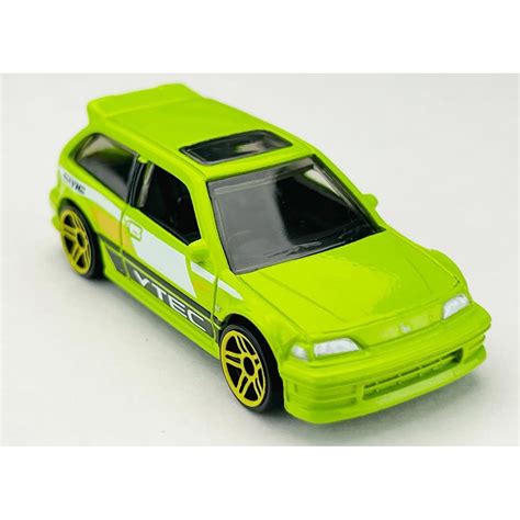 Hot Wheels Hijau Hotwheels Case K Honda Civic Ef Vtec Green Shopee Philippines