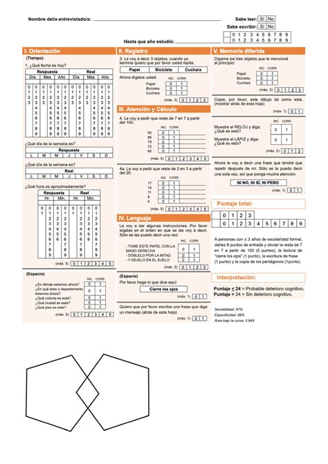 Escala De Folstein