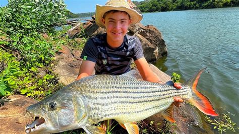 Huge Tigerfish And Catfish On Light Tackle African Lake Monsters