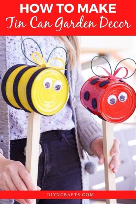 This Upcycled Tin Can Ladybug Garden Decoration Is So Cute And Easy To