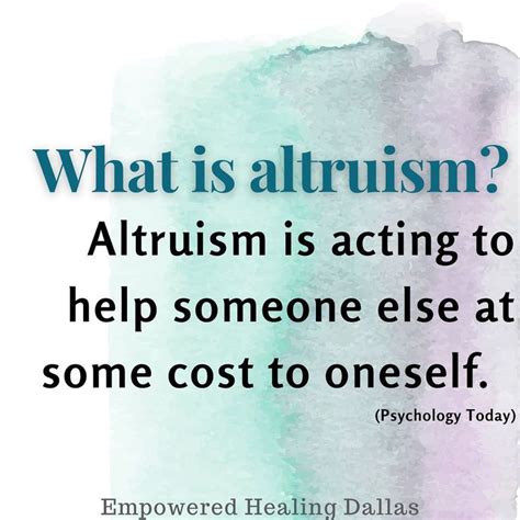 Empowered Healing Dallas On Instagram What Is Altruism