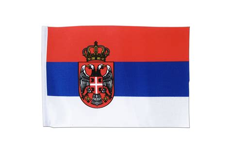 Satin Serbien Mit Wappen Fahne Serbische Flagge X Cm