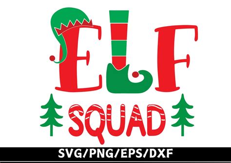 Elf Svg Elf Squad Svg Christmas Svg Squad Svg Elf Hat Etsy