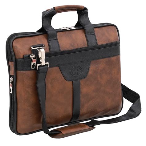 Storite Pu Leather Laptop Bag Fits Upto Inch Laptop Messenger